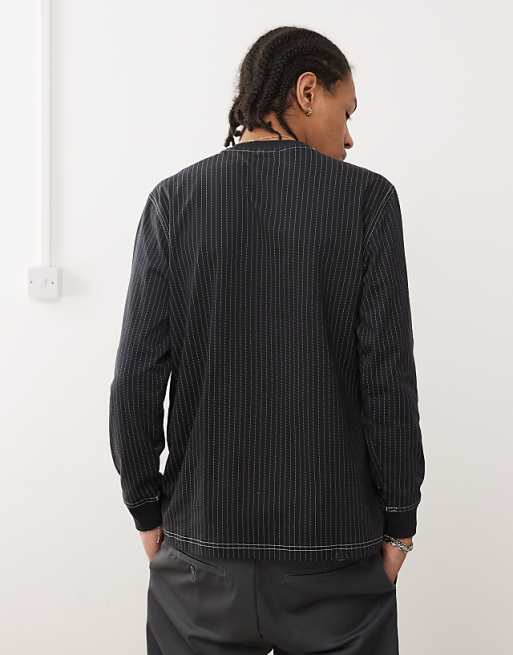 Asos Adidas Originals Wabash Long-sleeve T-shirt In Black