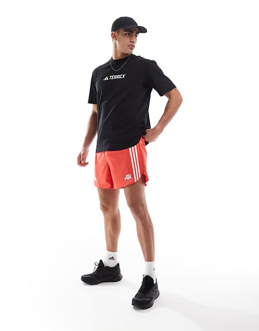 Asos Adidas Outdoor Terrex T-shirt With Chest Logo In Black