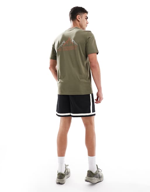 Asos Adidas Outdoor Terrex T-shirt With Chest Logo In Olive Green