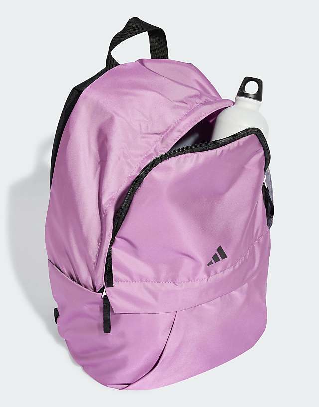Asos Adidas Performance Adidas Glow Backpack In Preloved Purple / Clear Pink /