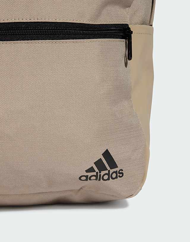 Asos Adidas Performance Classic Horizontal 3-stripes Backpack In Green