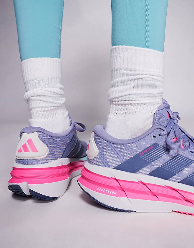 Asos Adidas Running Adistar 4 Trainers In Purple And Pink