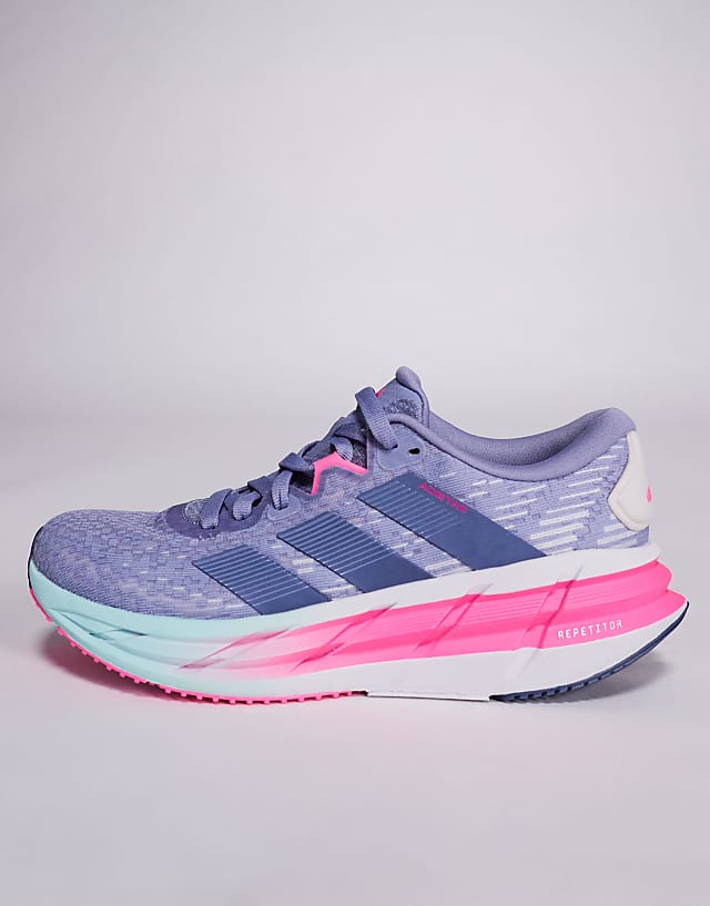 Asos Adidas Running Adistar 4 Trainers In Purple And Pink