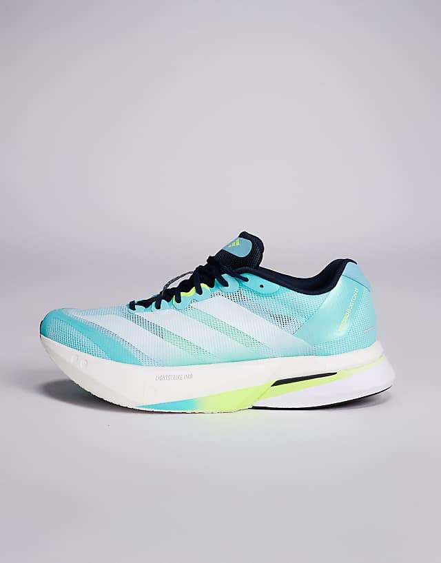 Asos Adidas Running Adizero Boston 13 In Blue And White