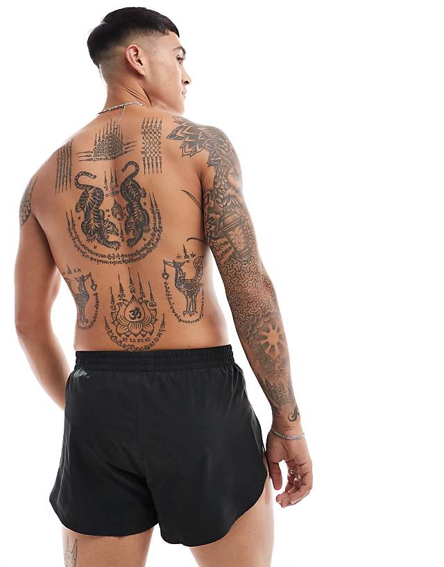 Asos Adidas Running Adizero Essentials Shorts In Black