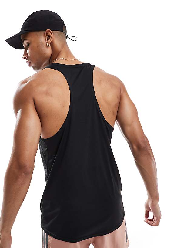 Asos Adidas Running Adizero Essentials Vest In Black