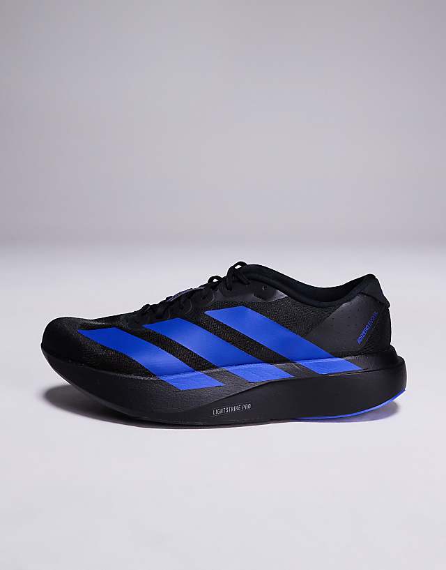 Asos Adidas Running Adizero EVO SL Trainers In Black And Blue