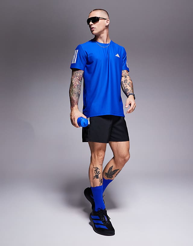 Asos Adidas Running Adizero EVO SL Trainers In Black And Blue