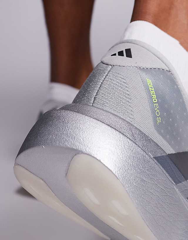 Asos Adidas Running Adizero EVO SL Trainers In Grey