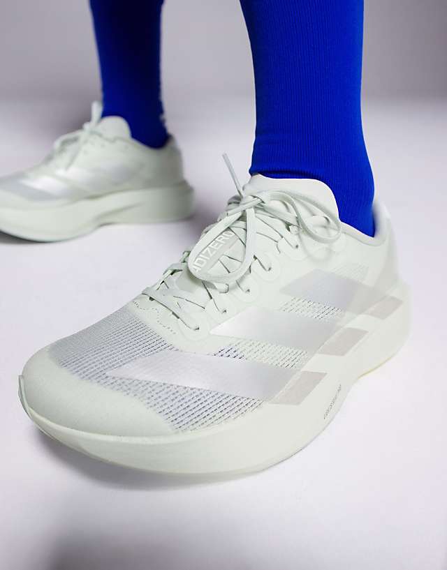 Asos Adidas Running Adizero EVO SL Trainers In Sage Green