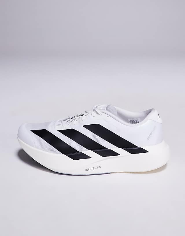 Asos Adidas Running Adizero EVO SL Trainers In White And Black