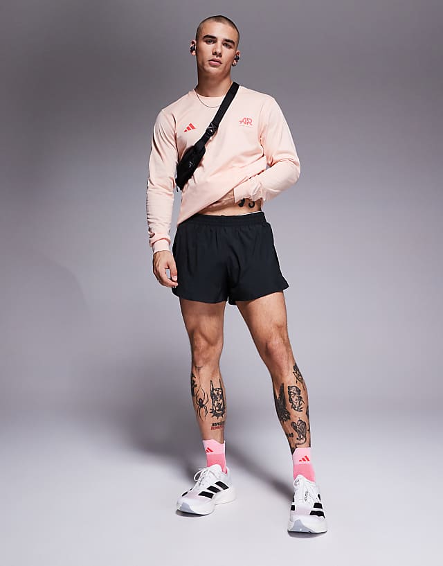 Asos Adidas Running Adizero EVO SL Trainers In White And Black