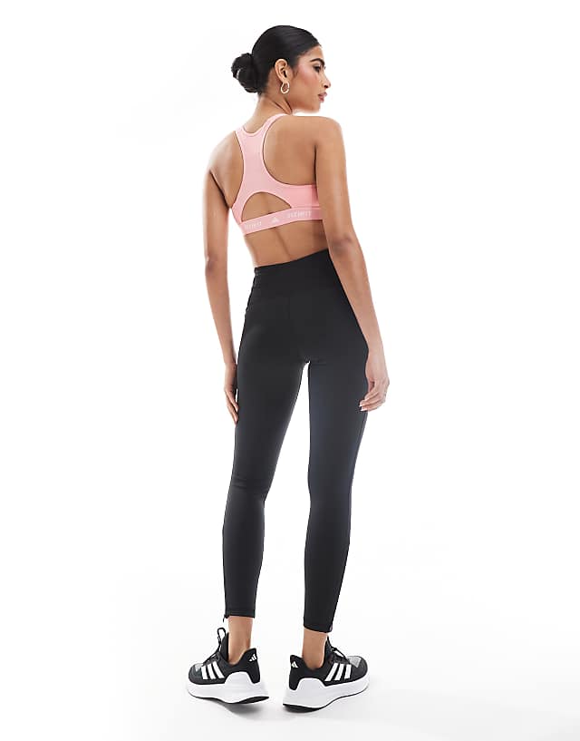 Asos Adidas Running Adizero Full Length Leggings In Black