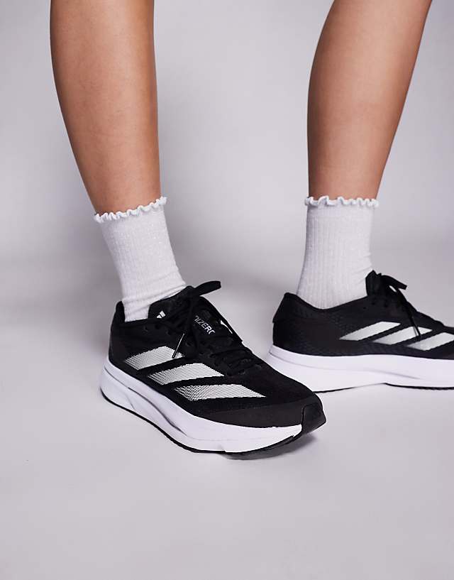 asos adidas Running Adizero SL2 trainers in black and white