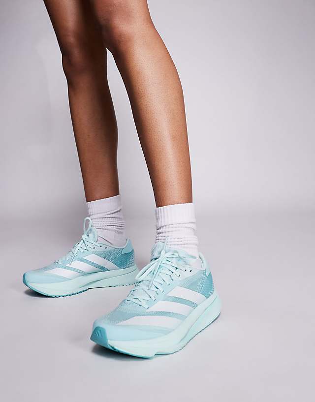 asos adidas Running Adizero SL2 trainers in mint blue