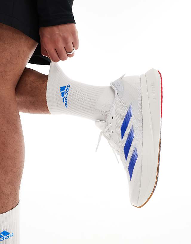 Asos Adidas Running Adizero SL2 Trainers In White And Blue