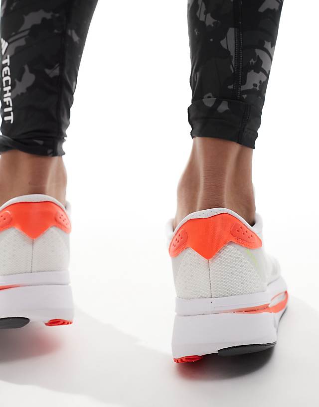 Asos Adidas Running Adizero SL2 Trainers In White And Orange