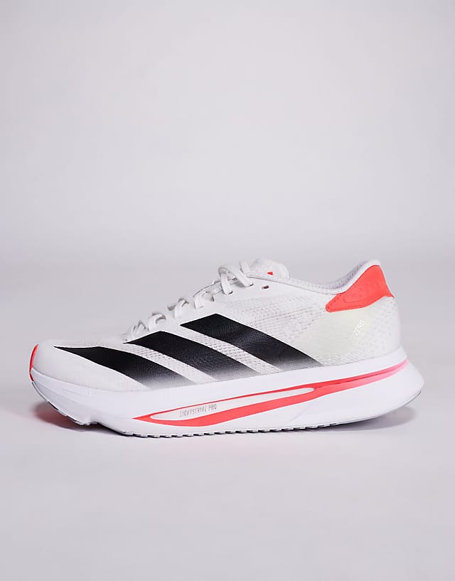 Asos Adidas Running Adizero SL2 Trainers In White Red And Black