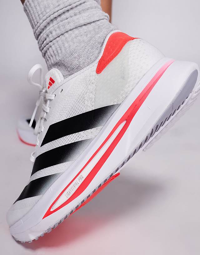 Asos Adidas Running Adizero SL2 Trainers In White Red And Black