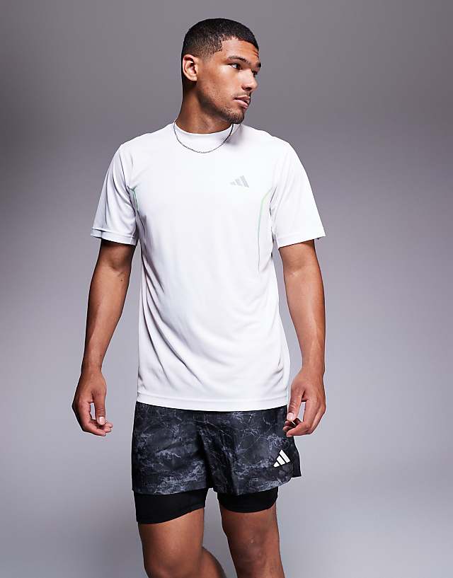 Asos Adidas Running Own The Run 2 In 1 Shorts With Black Grey Print