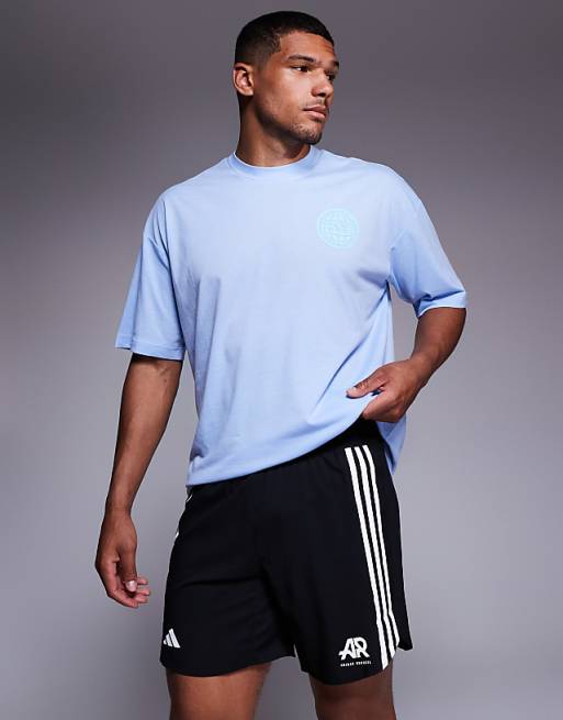 Asos Adidas Running Own The Run 3 Stripe Shorts In Black