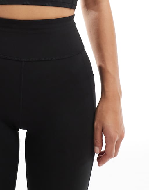 Asos Adidas Running Own The Run 7/8 Leggings With Phone Pocket In Black