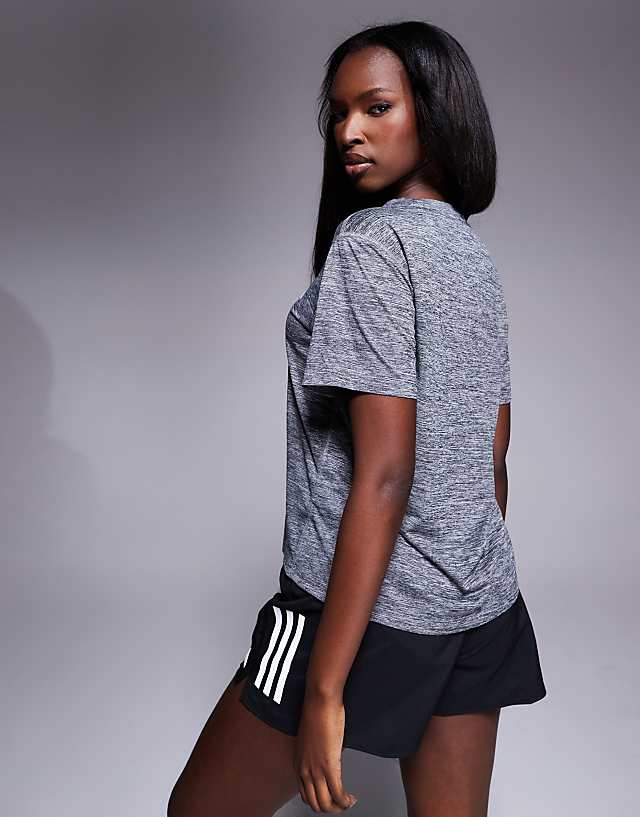 Asos Adidas Running Own The Run T-shirt In Grey Melange