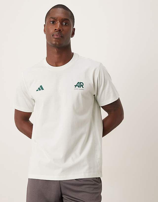 Asos Adidas Running Own The Run T-shirt In Jade Green