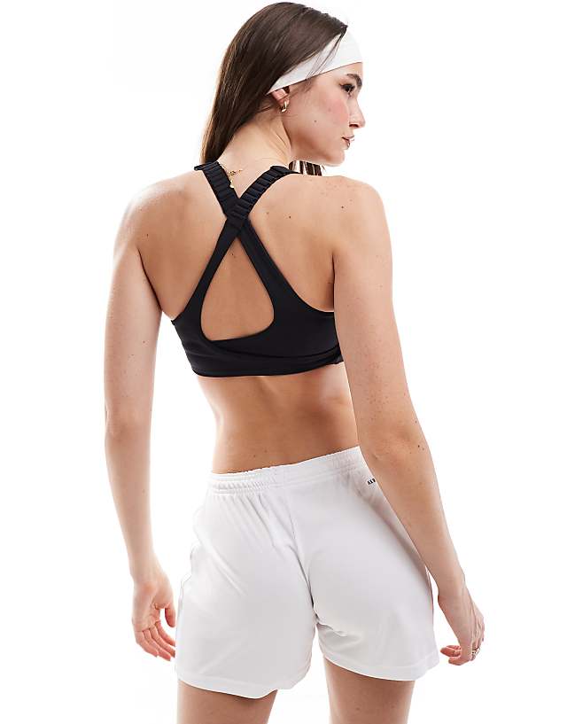 Asos Adidas Running Performance Fast Impact Luxe High-support Bra In Black