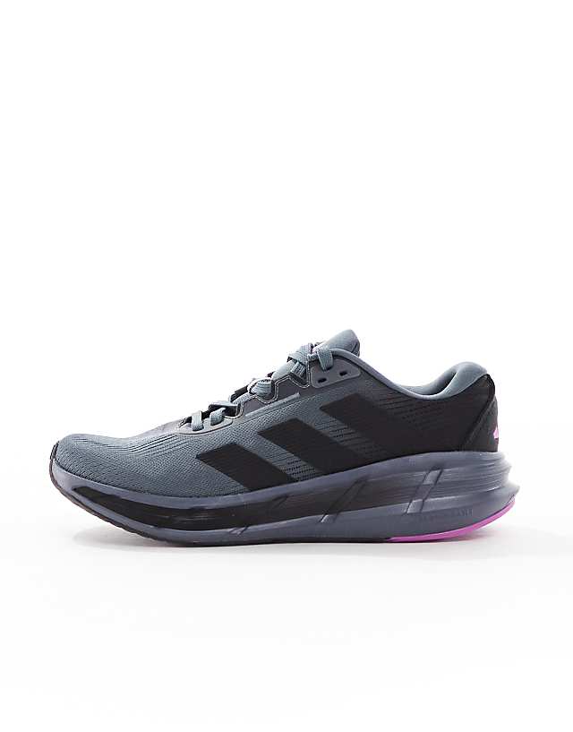 Asos Adidas Running Questar 3 Trainers In Grey And Purple