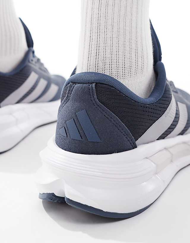 Asos Adidas Running Questar 3 Trainers In Navy And Silver