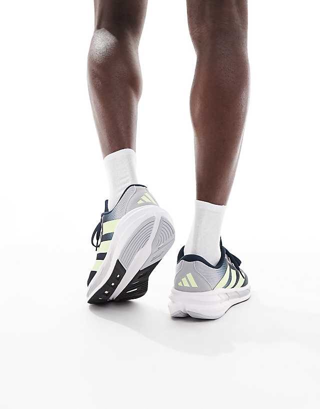 Asos Adidas Running Questar 3 Trainers In Navy And Yellow