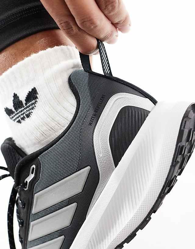 Asos Adidas Running RunFalcon 5 Trail Trainers In Black And Grey