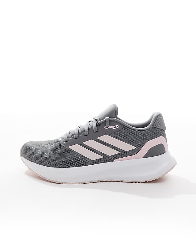 Asos Adidas Running RunFalcon 5 Trainers In Grey And Pink