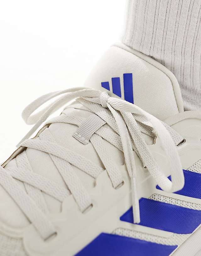 Asos Adidas Running Runfalcon 5 Trainers In Light Grey And Blue