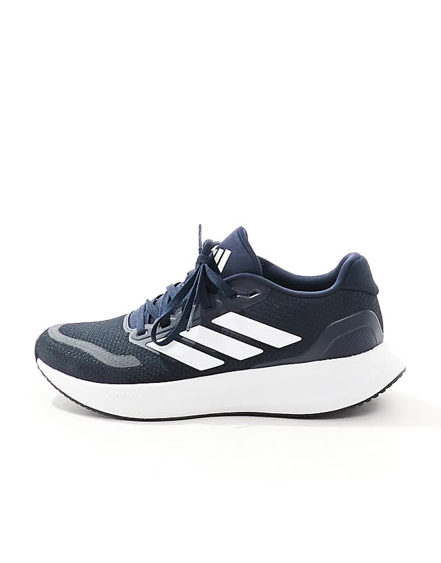 Asos Adidas Running RunFalcon 5 Trainers In Navy Black And White