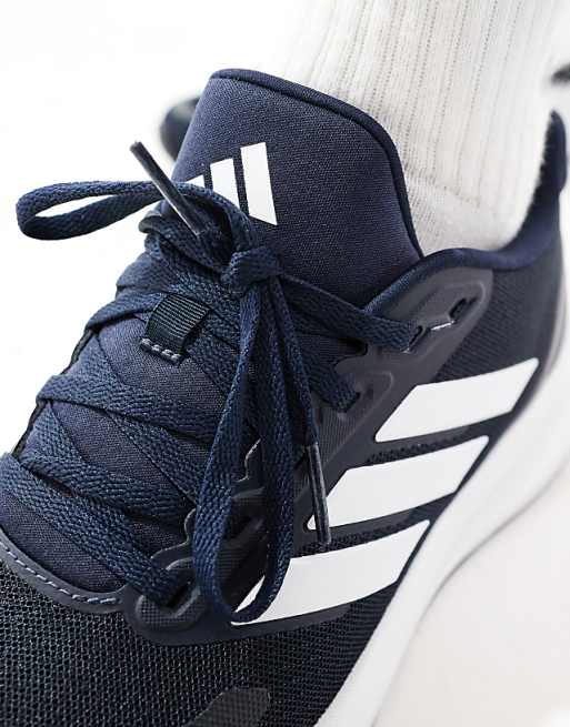 Asos Adidas Running RunFalcon 5 Trainers In Navy Black And White