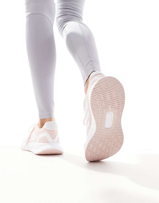 Asos Adidas Running RunFalcon 5 Trainers In Peach And White