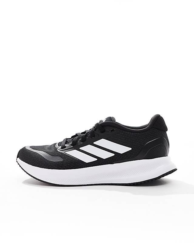 Asos Adidas Running RunFalcon Trainers In Black And White
