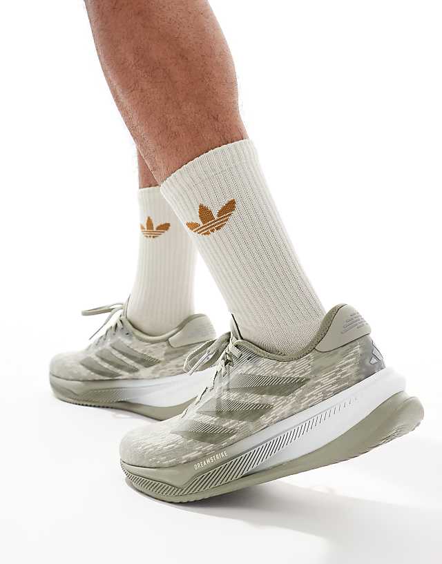 Asos Adidas Running Supernova Comfortglide In Cream