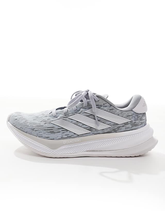 Asos Adidas Running Supernova Comfortglide In Grey And Silver