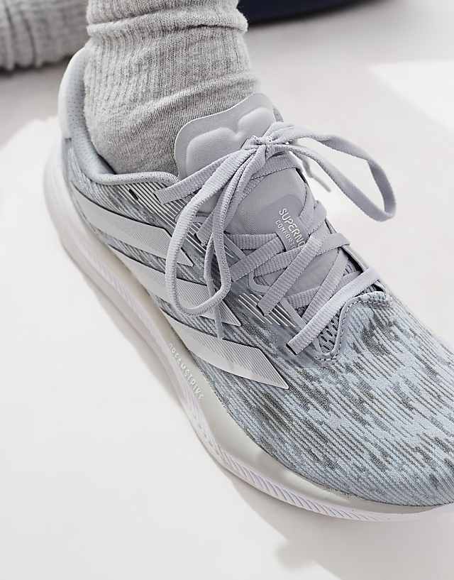 Asos Adidas Running Supernova Comfortglide In Grey And Silver