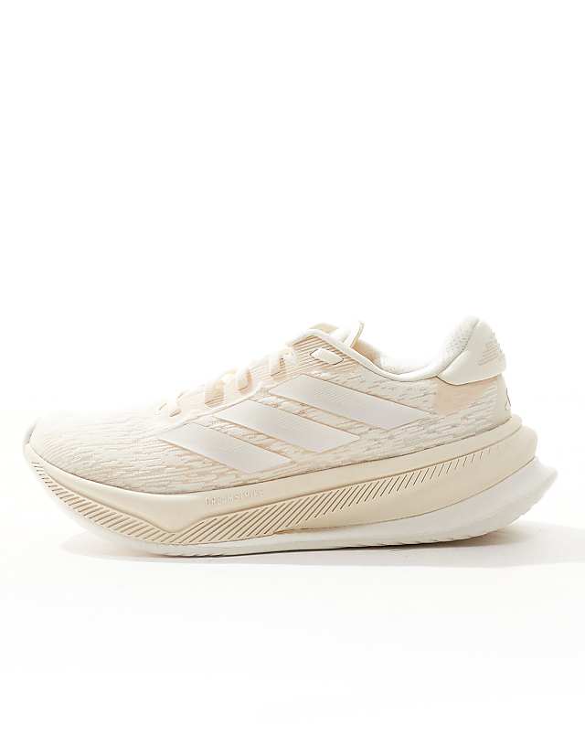 Asos Adidas Running Supernova Comfortglide In Off White