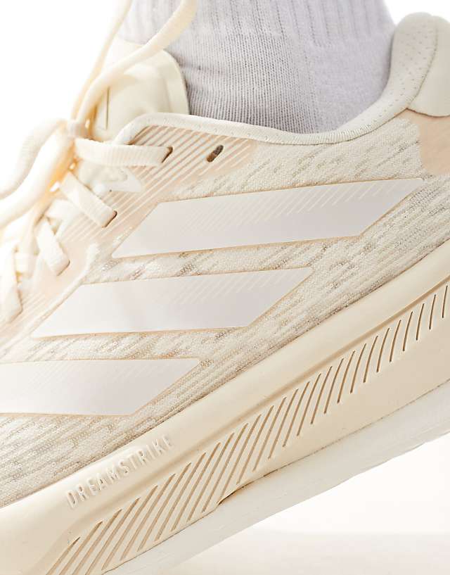 Asos Adidas Running Supernova Comfortglide In Off White