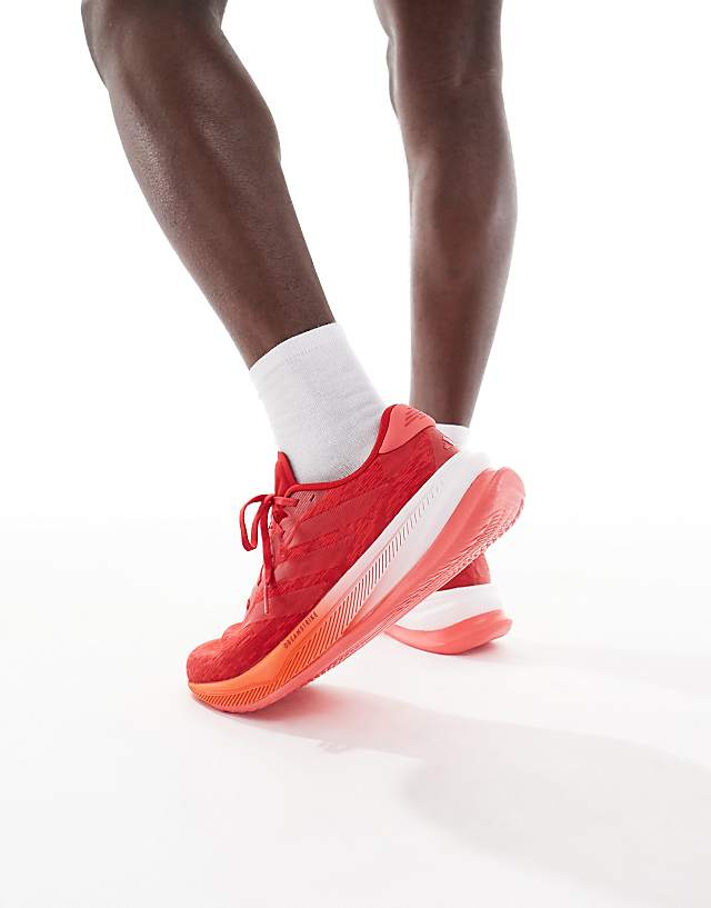 Asos Adidas Running Supernova Comfortglide Trainers In Red