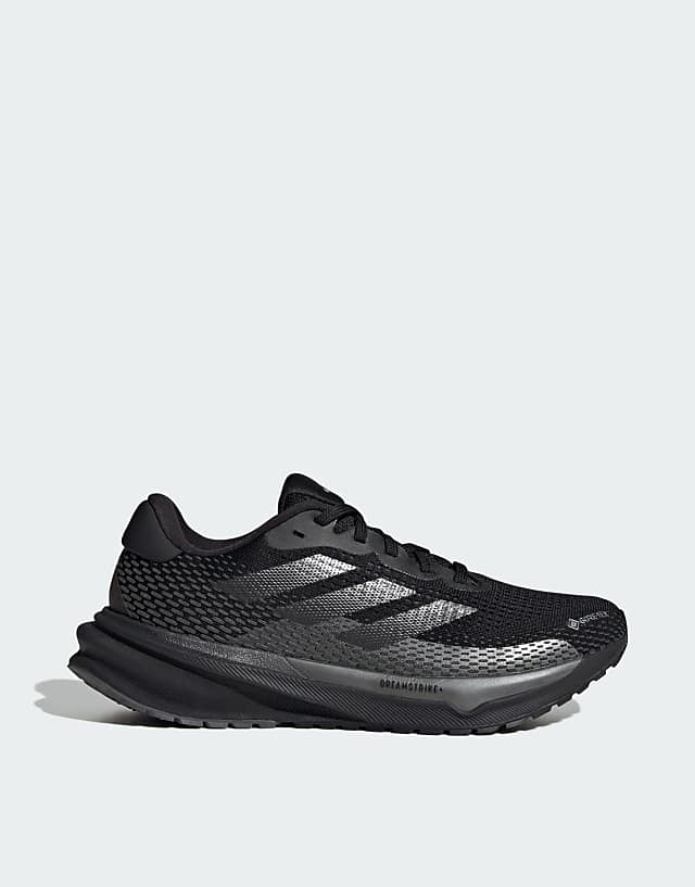 asos adidas Running Supernova gore-tex trainers in black