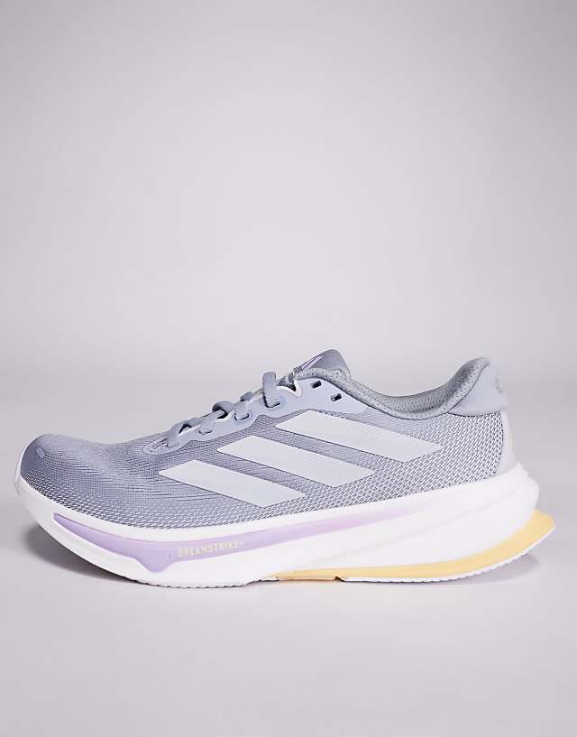 Asos Adidas Running Supernova Rise 2 Trainers In Grey And Silver