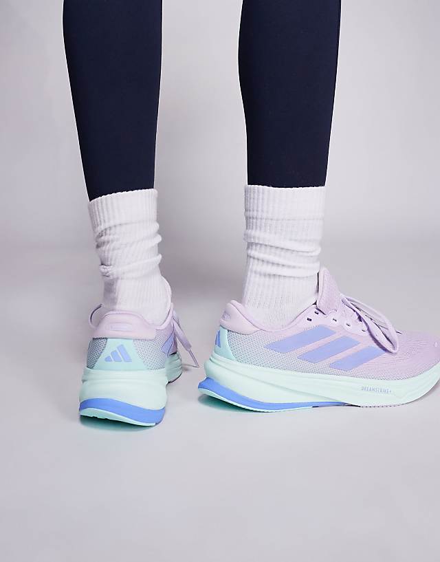 Asos Adidas Running Supernova Rise 2 Trainers In Lilac And Blue