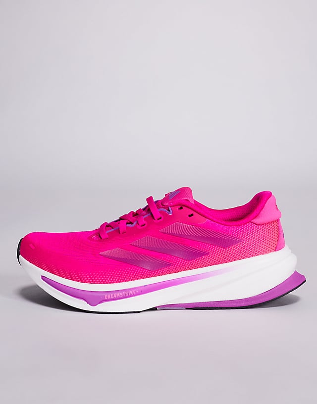 Asos Adidas Running Supernova Rise 2 Trainers In Pink And White