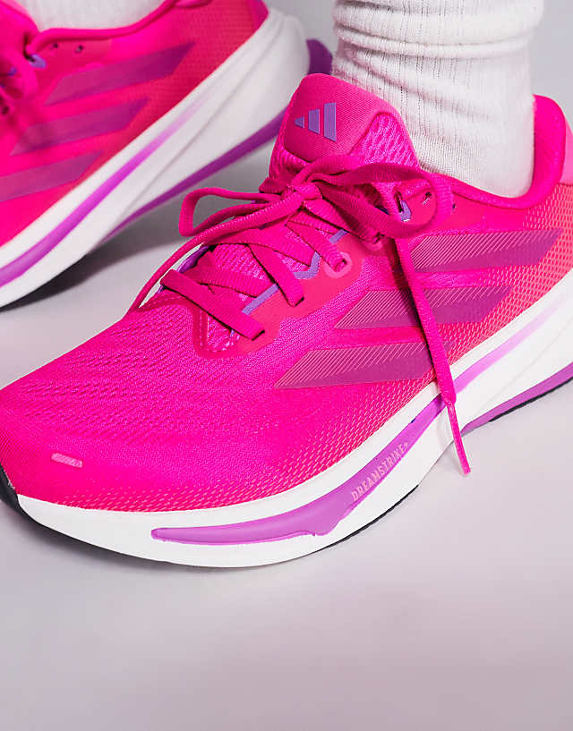 Asos Adidas Running Supernova Rise 2 Trainers In Pink And White